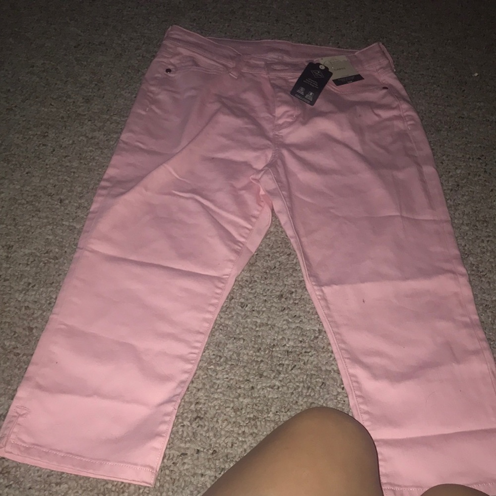 Pink capri pants